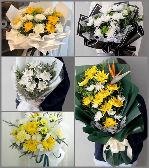 山东临沂罗庄区册山街道白事花束代送